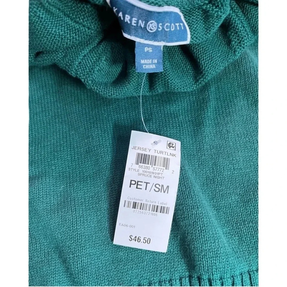 Karen Scott Turtleneck Sweater NWT - Picture 3 of 3